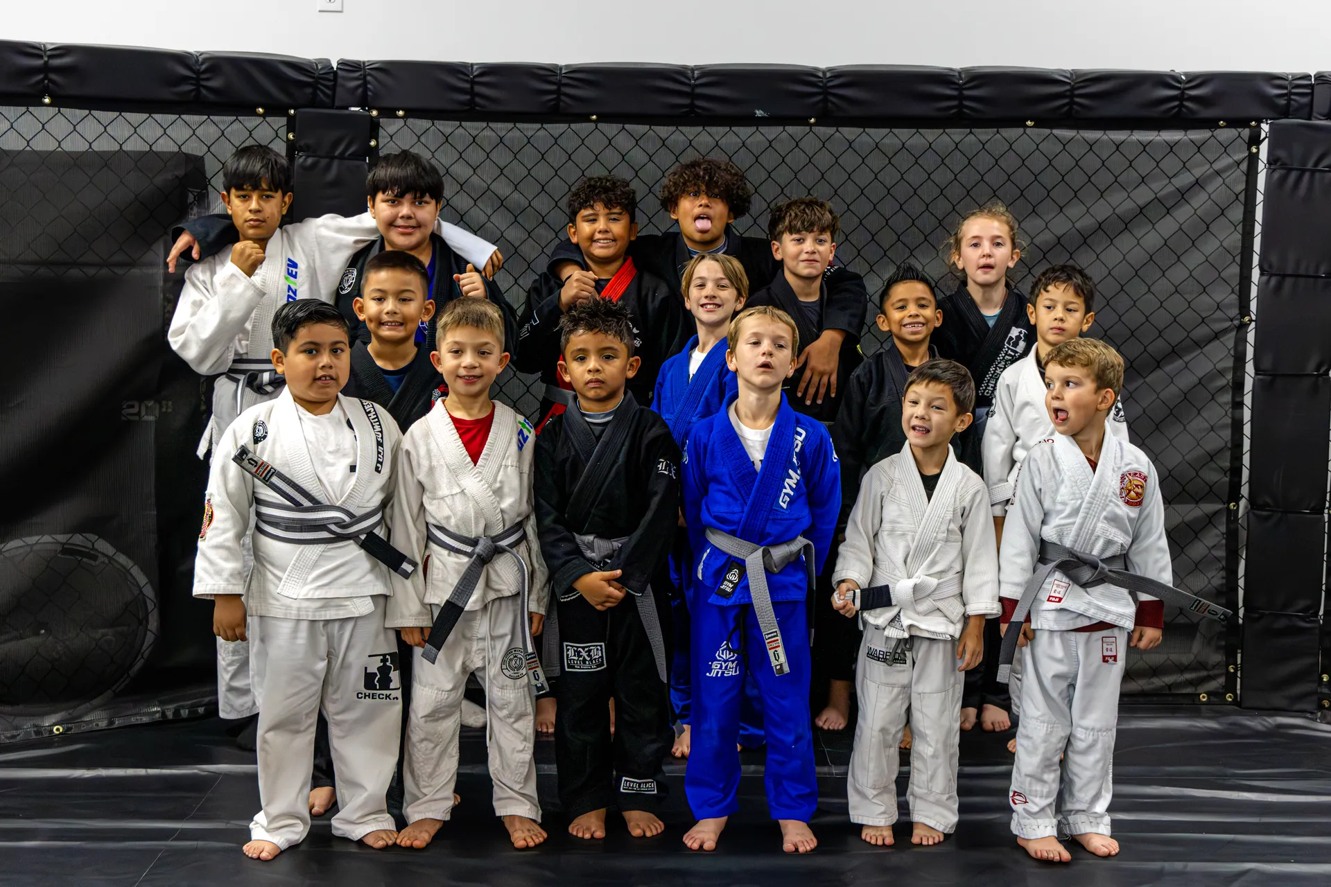 Lion Cubs class group photo at Mezger Martial Arts